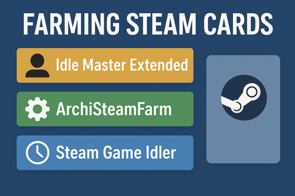 Топ-3 приложения для фарма карточек в Steam