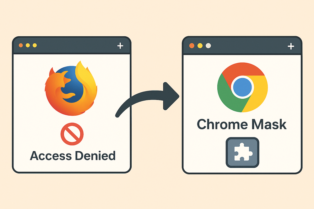 Как быстро замаскировать Firefox под Chrome