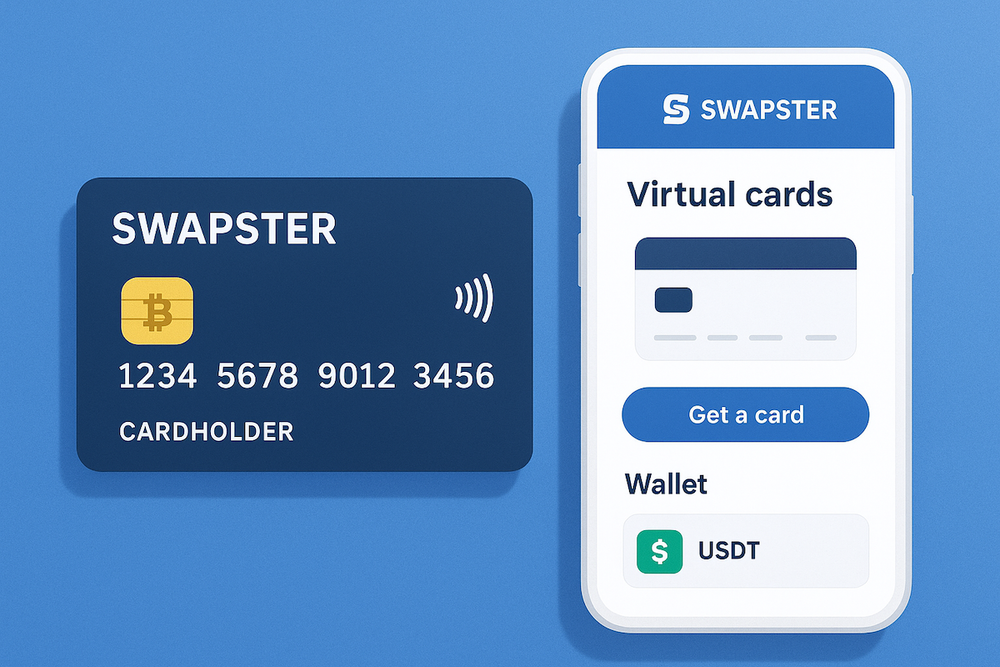 Как получить виртуальную карту от Swapster