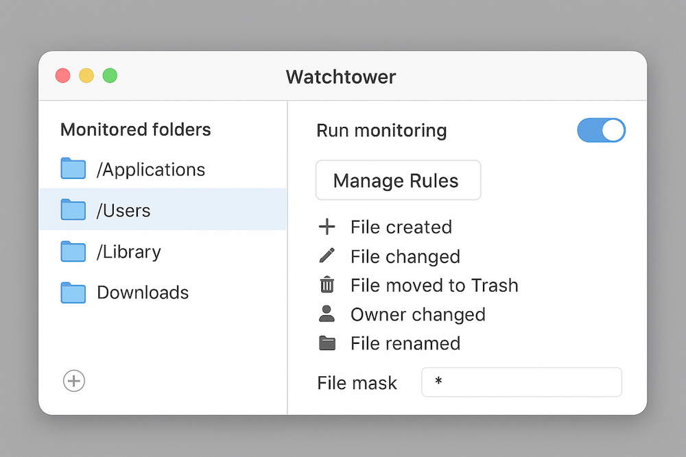 Как в macOS мониторить папки на подозрительные изменения