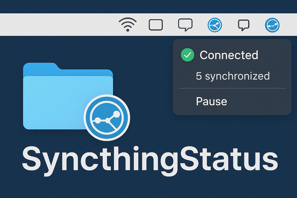 Как отобразить статус Syncthing в Строке Меню