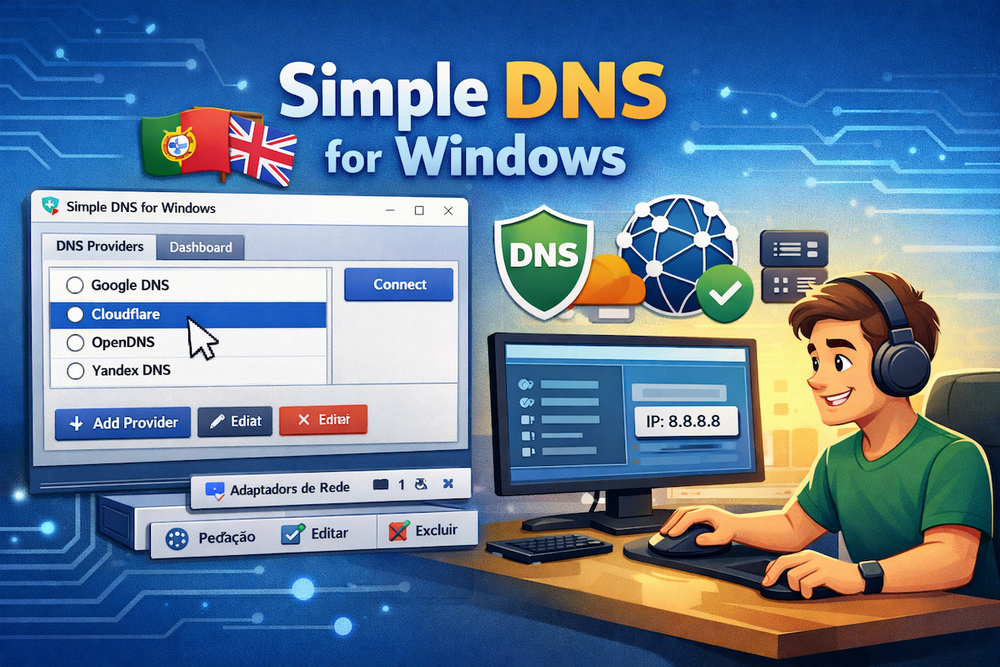 Как быстро поменять DNS-провайдера в Windows