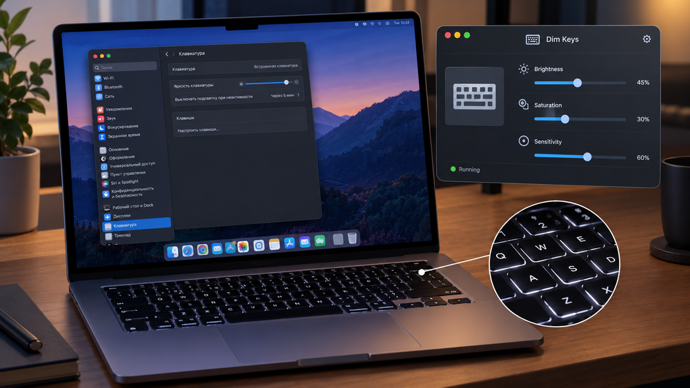 Как управлять подсветкой клавиатуры MacBook