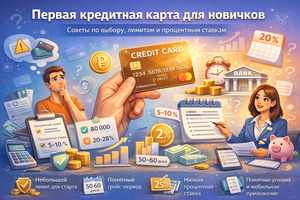 Первая кредитная карта: что новичку важно знать о лимите и ставке