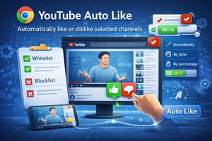 Как автоматически лайкать видео от определённого канала