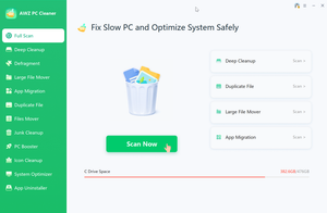 AWZ PC Cleaner поможет быстро очистить ПК от мусора