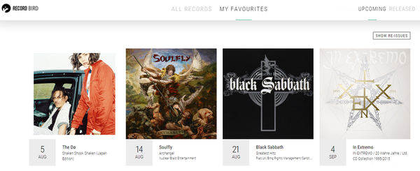 Обзор Record Bird. Как быть в курсе новых музыкальных релизов