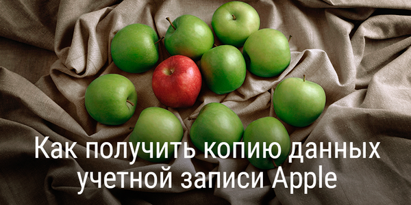 Как получить копию данных учетной записи Apple