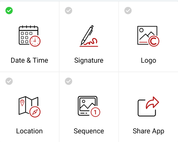 Как автоматически добавить метки времени, гео и другие к фото