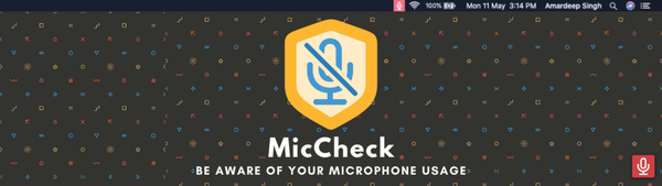 Как отобразить статус микрофона в macOS