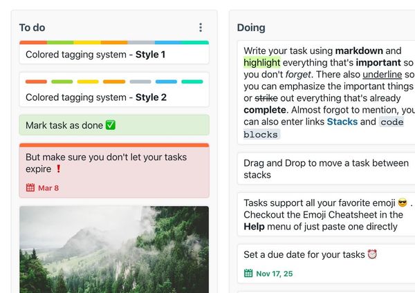 Обзор Stacks. Бесплатная альтернатива Trello