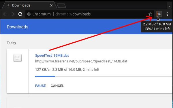 Как убрать нижнюю панель загрузок в Chrome