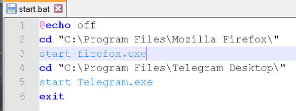Как запустить несколько приложений сразу на Windows