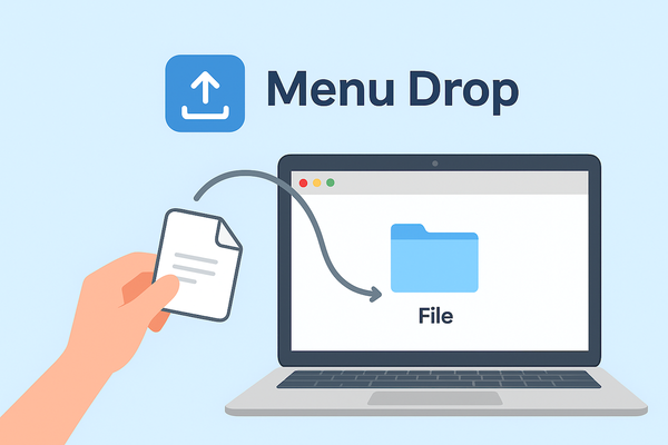 Menu Drop сделает отправку по AirDrop ещё проще