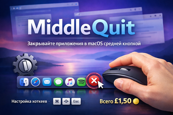 Как закрывать приложения одним кликом в Доке