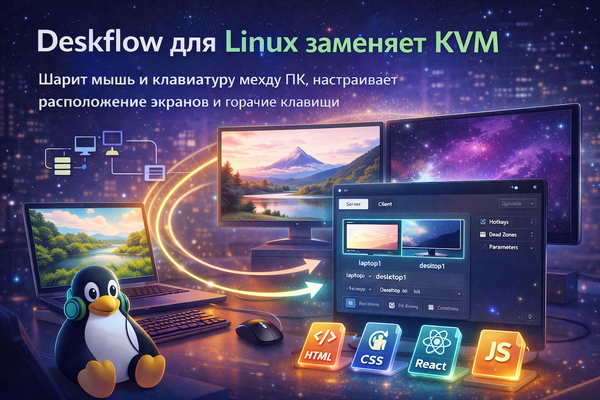 Как легко управлять одной мышью несколькими ПК на Linux
