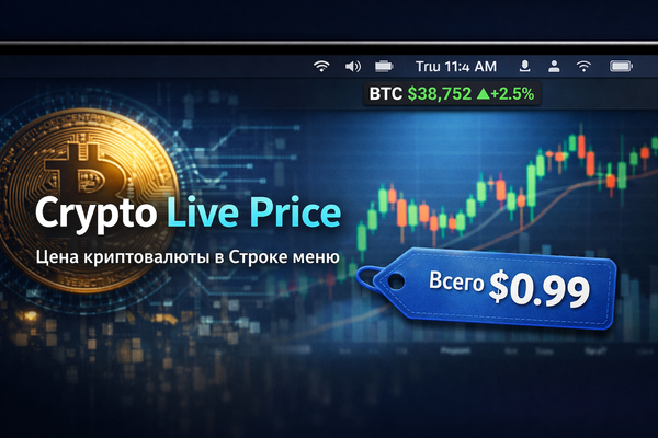 Как добавить трекер стоимости крипты в Строку меню или Трей