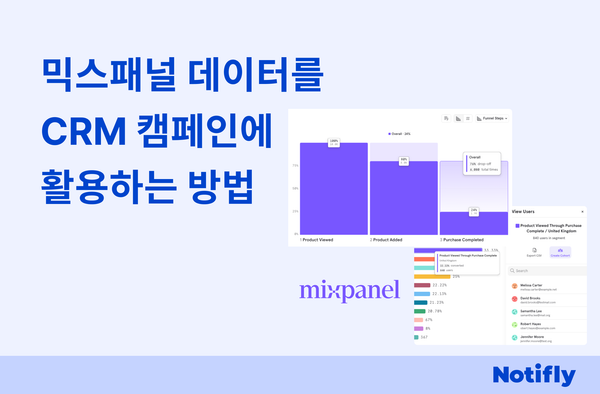 믹스패널 데이터를 CRM 캠페인에 활용하는 방법