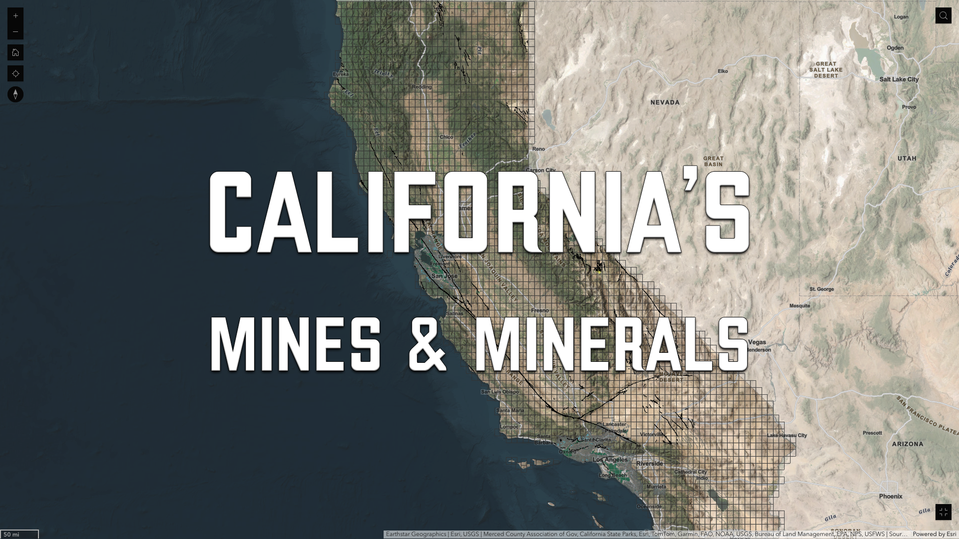 Key mining and geological Resources from the California Geological Survey (CGS).