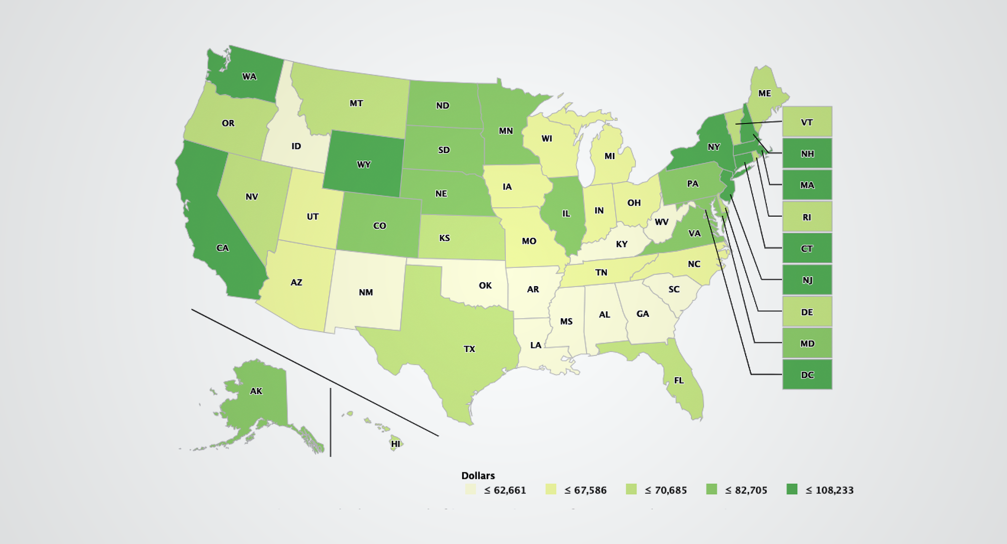 California's per capita income tops $85K, landing in second-highest national tier