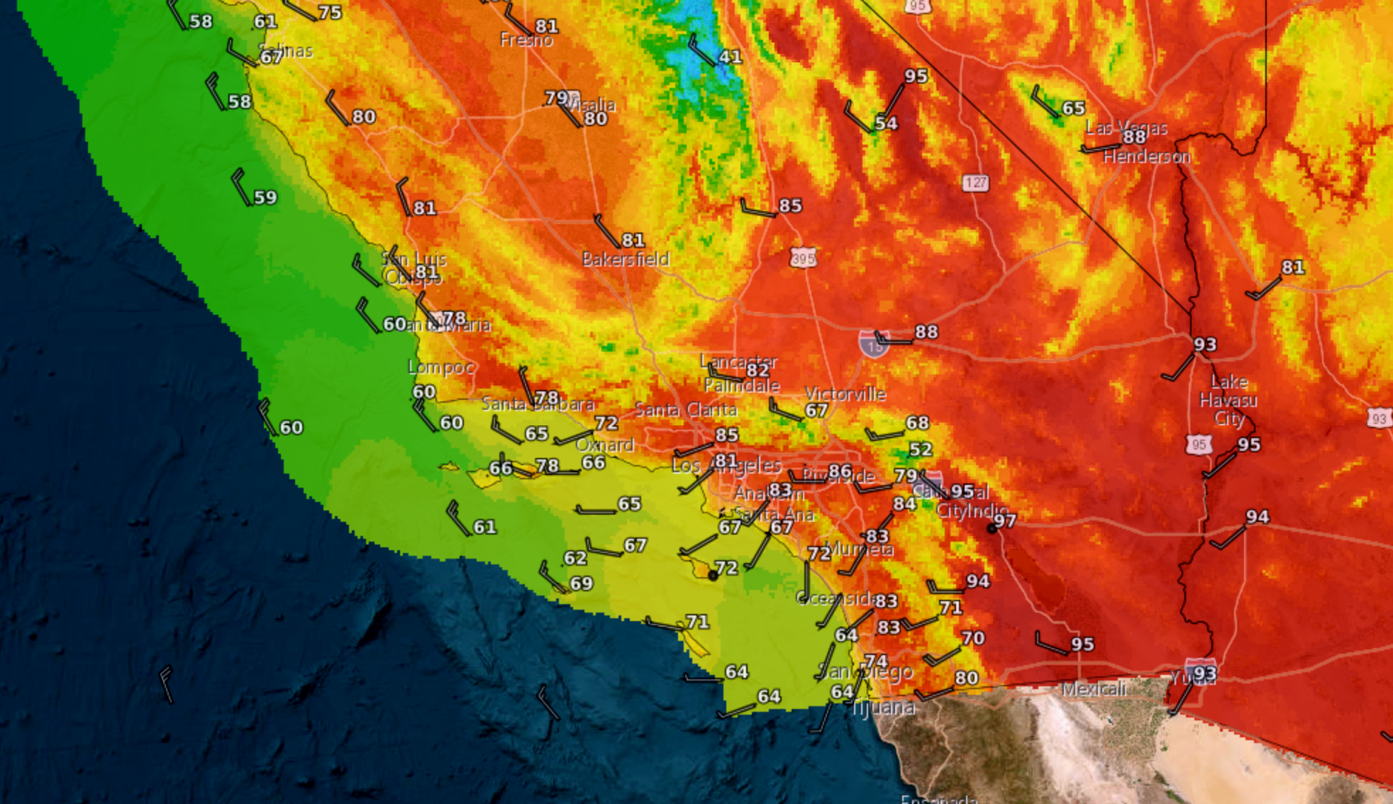 Extreme Heat in California in March 2026.
