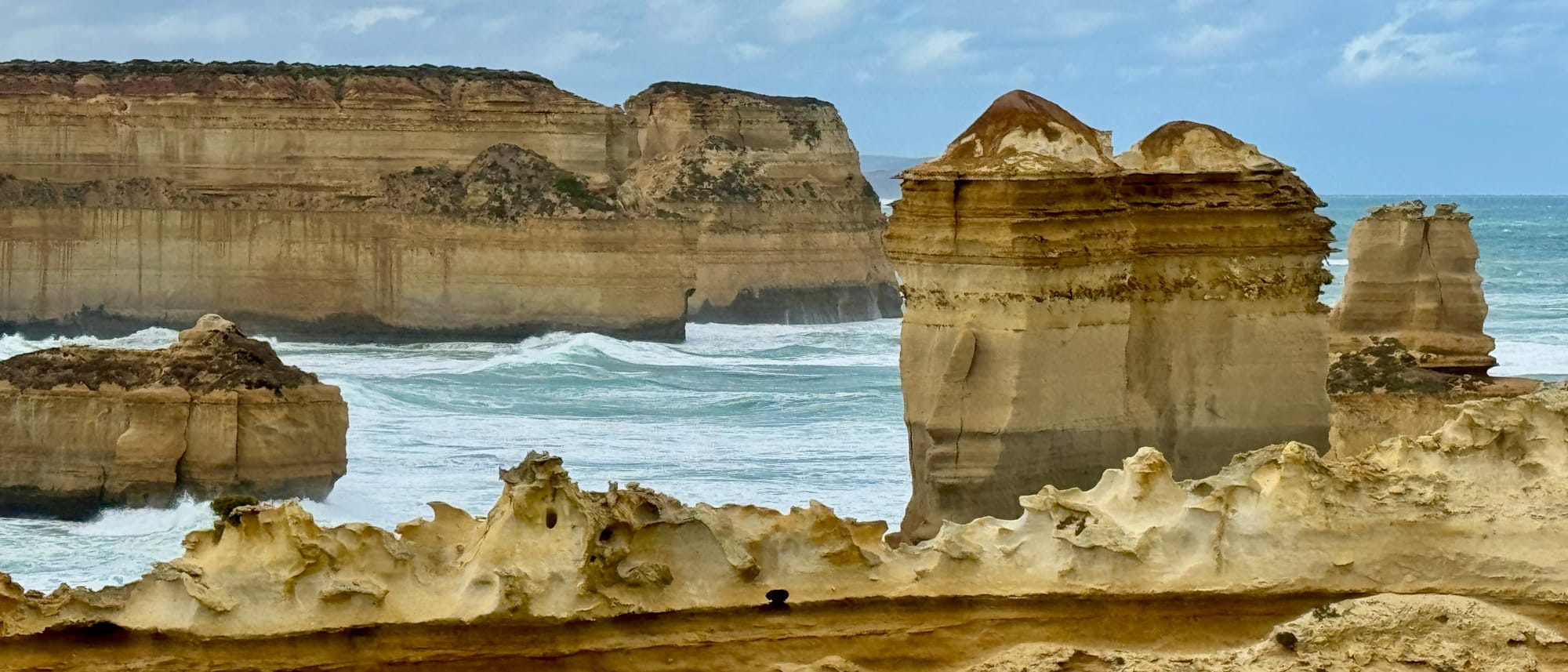 The Razorback from the lookout in Port Campbell National Park