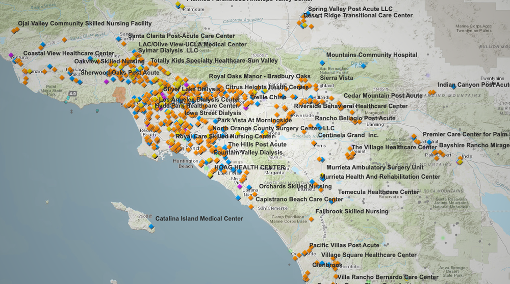 Search hospitals and disaster relief centers across California with this interactive tool post image