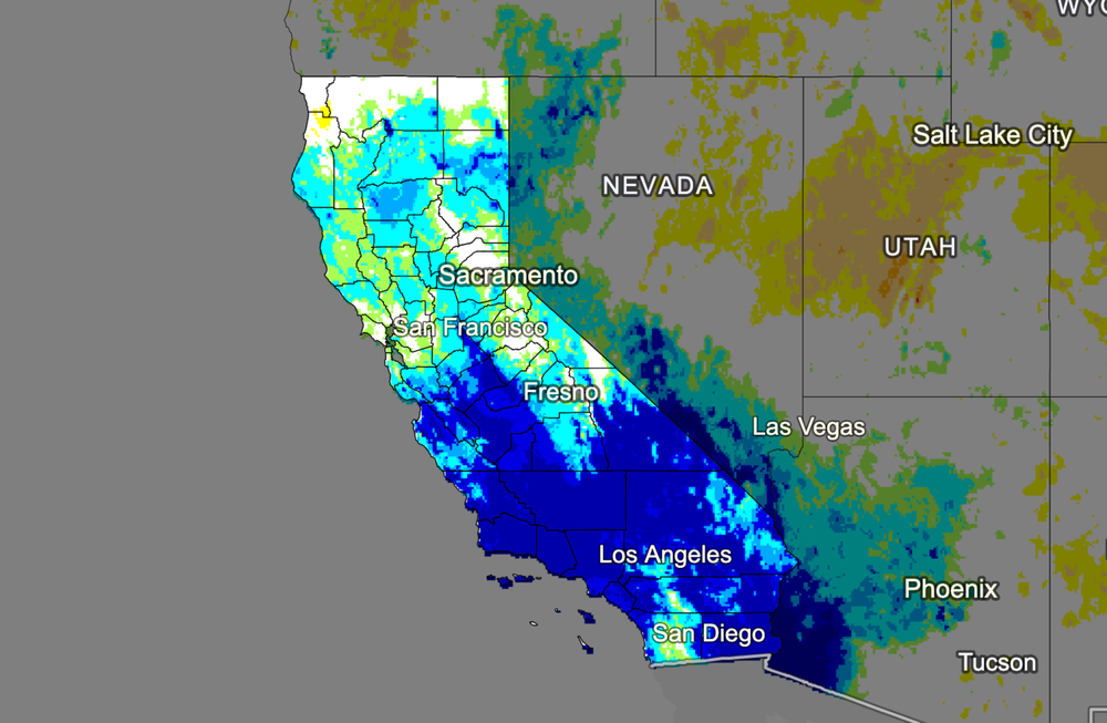 Only 579,100 Californians live in drought conditions after historic November rains, down 96% from 13.3 million in just two weeks post image
