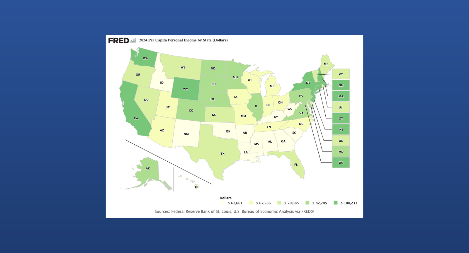 Per Capita Income by State: Explore U.S. Rankings with Interactive Map post image