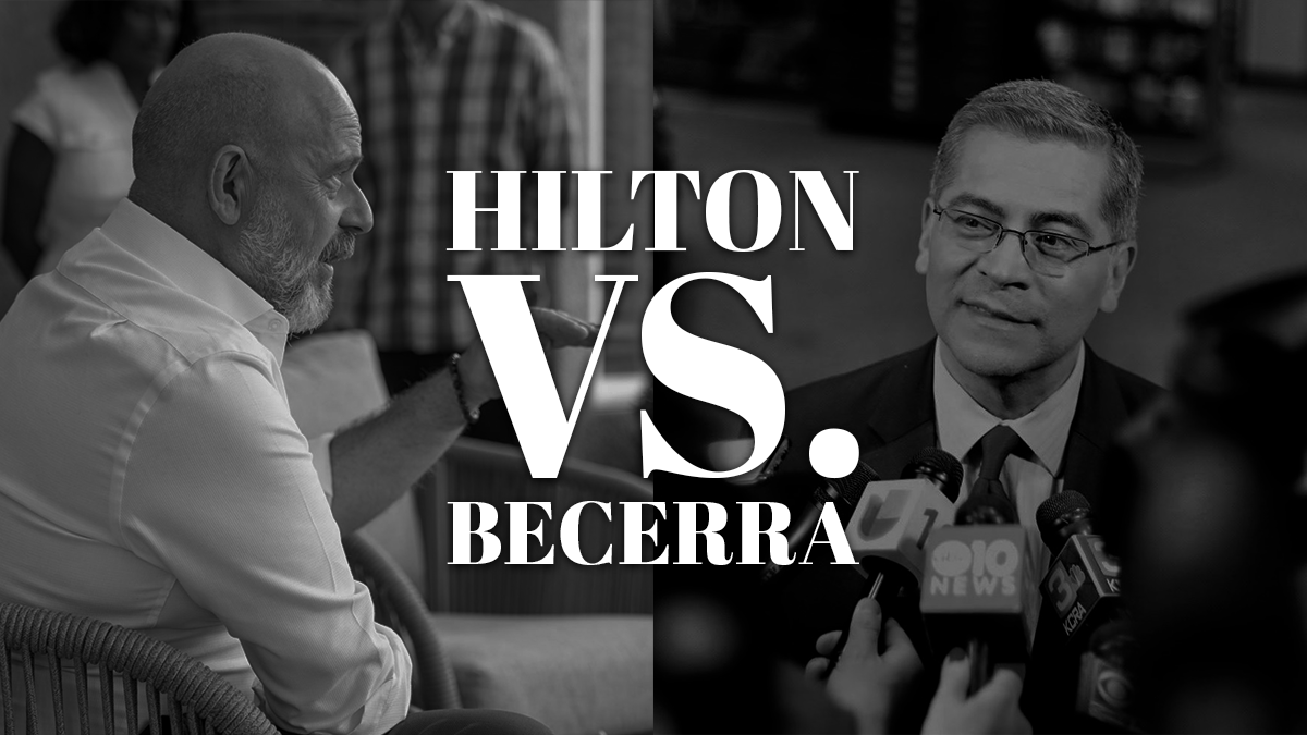 California's Governor Race pits Xavier Becerra against Steve Hilton.