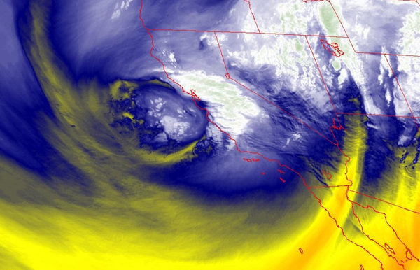 Pacific Storm Brings Heavy Rain and Flood Watches to Southern California.