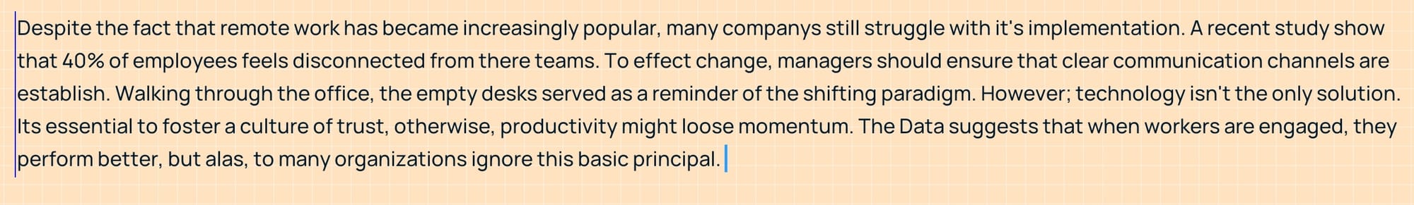 The test paragraph I used to test these 12 best AI proofreading tools of 2026