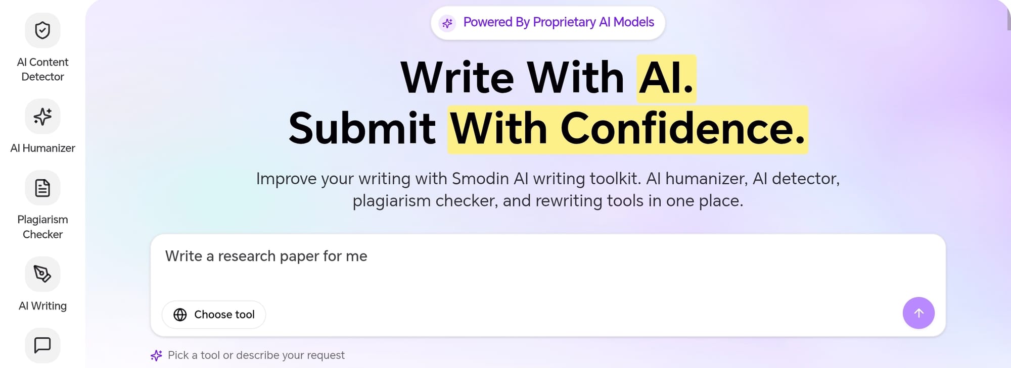 Image showing Smodin homepage