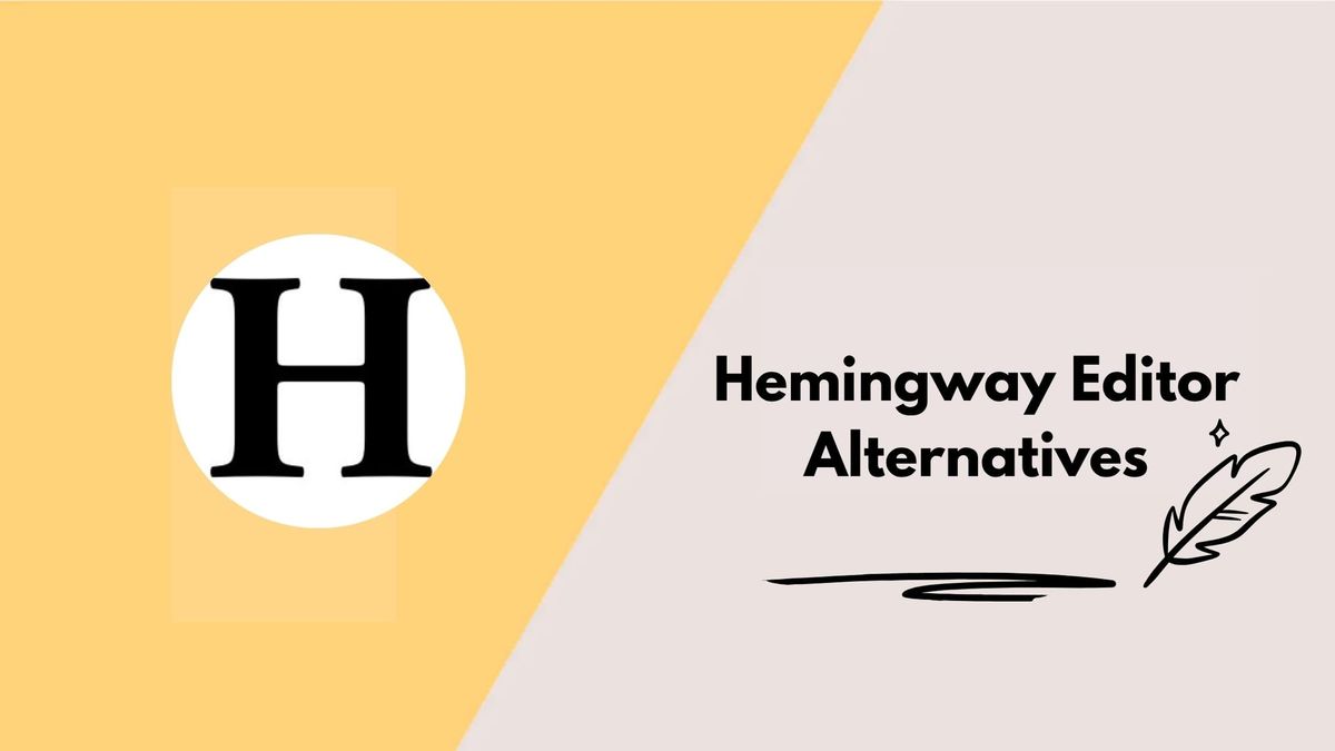 An image showing Hemingway Editor Logo and alternatives