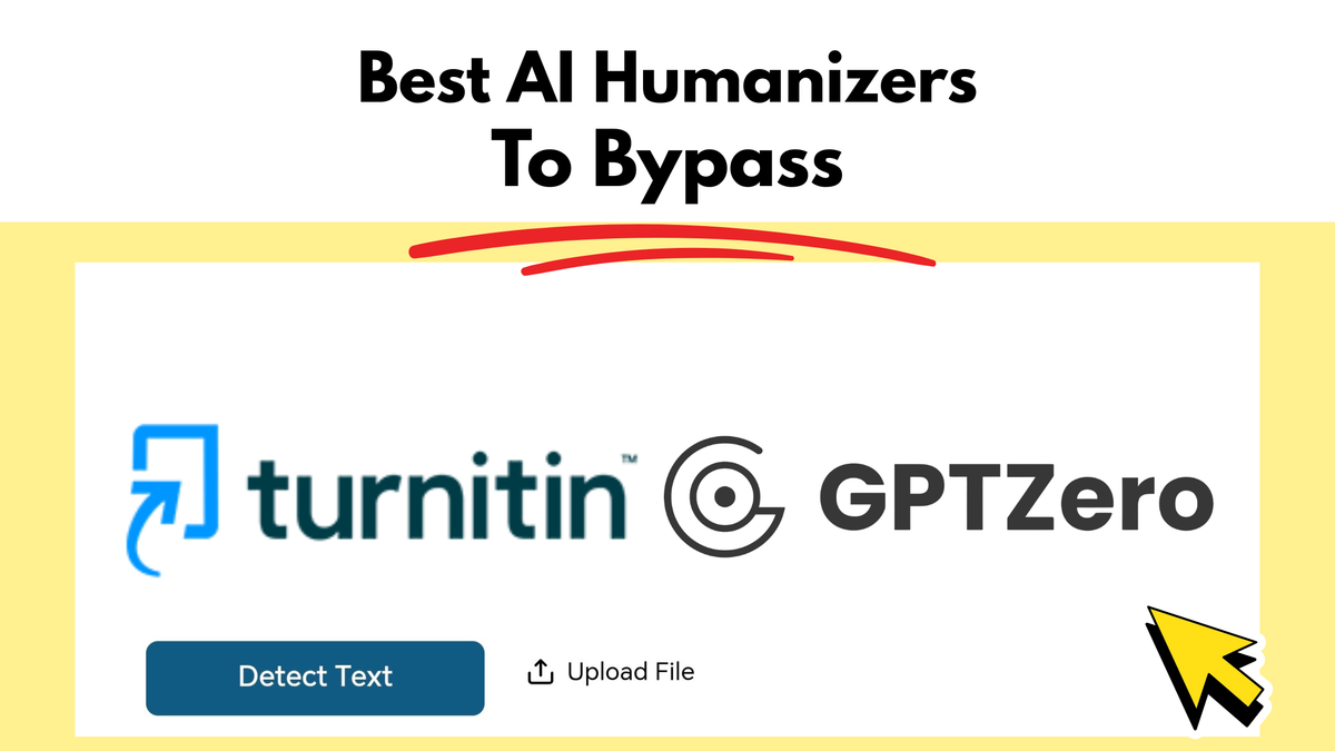 An image showing turnitin and gptzero logos