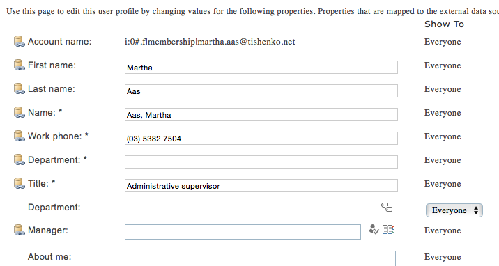 SharePoint Online User Profile Properties Sync