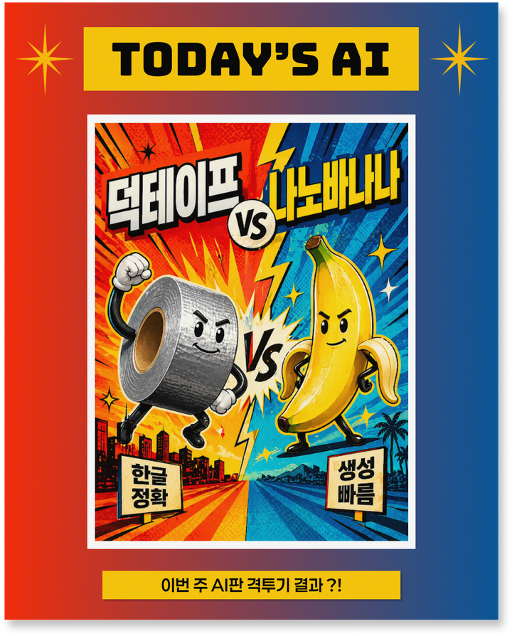 덕테이프가 바나나를 이겼다고 합니다.