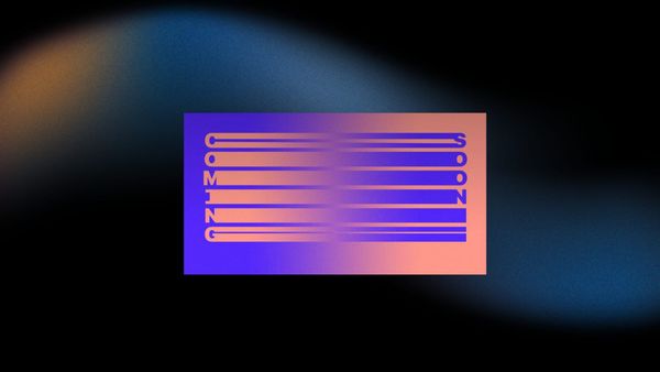 Words "coming soon" on top of a black background.