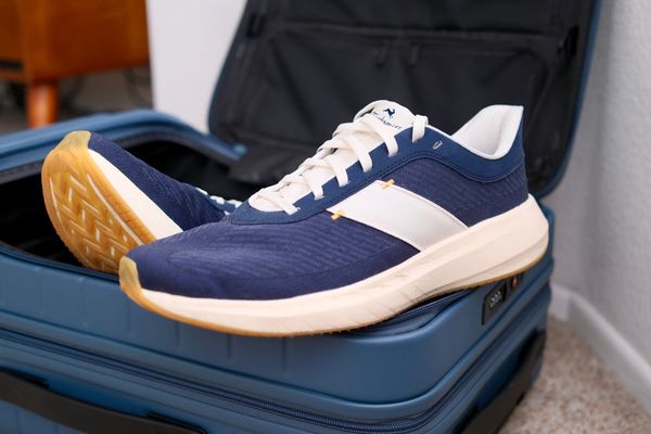 I’m obsessed with Tracksmith’s Eliot Runner shoes for travel