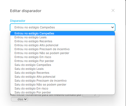 caracterizador para enviar uma mensagem automática de Perfit