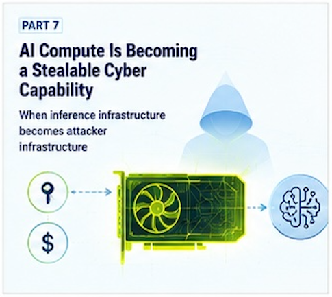 Part 7 — AI Compute Is Becoming a Stealable Cyber Capability