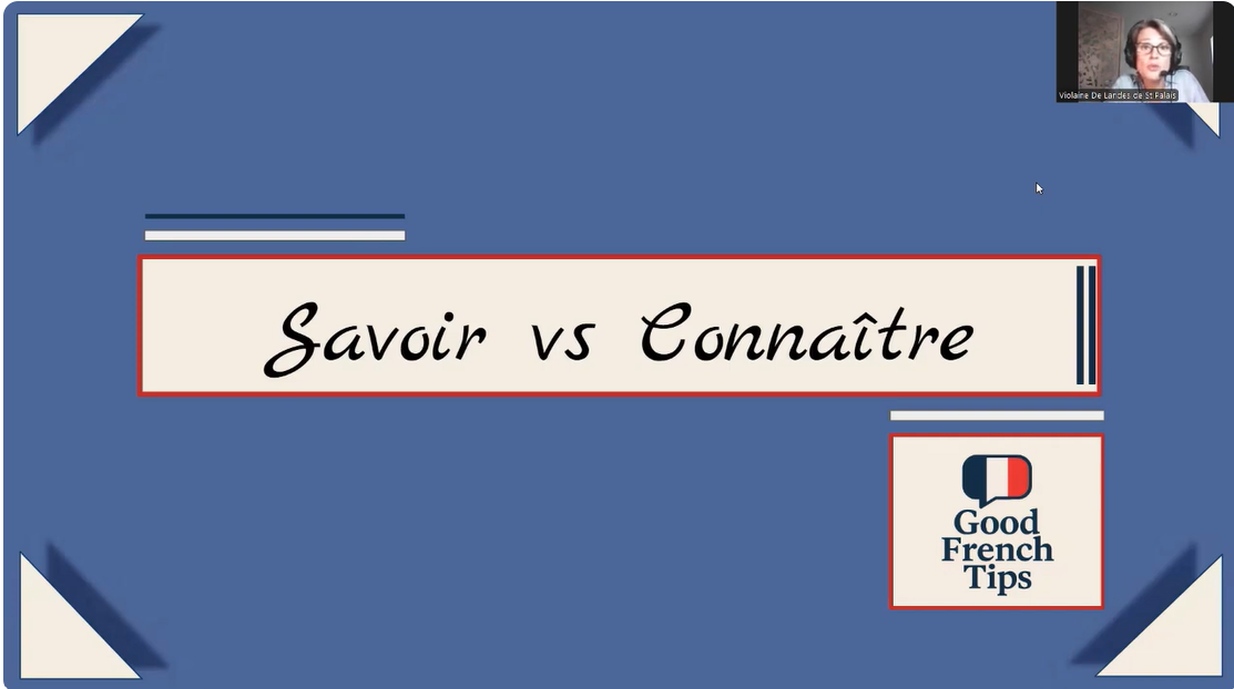 VIDEO : Savoir ou Connaître ? Faites la Différence ! Français Facile (Slow French)