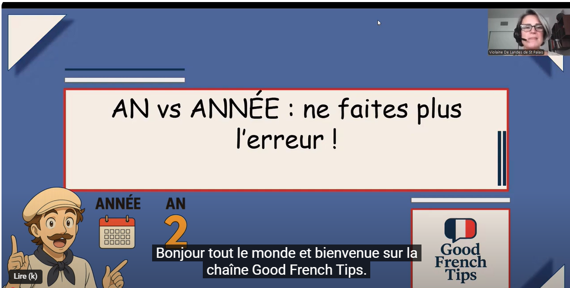 VIDEO : An ou Année ? Faites la Différence ! | Français Facile (Slow French)