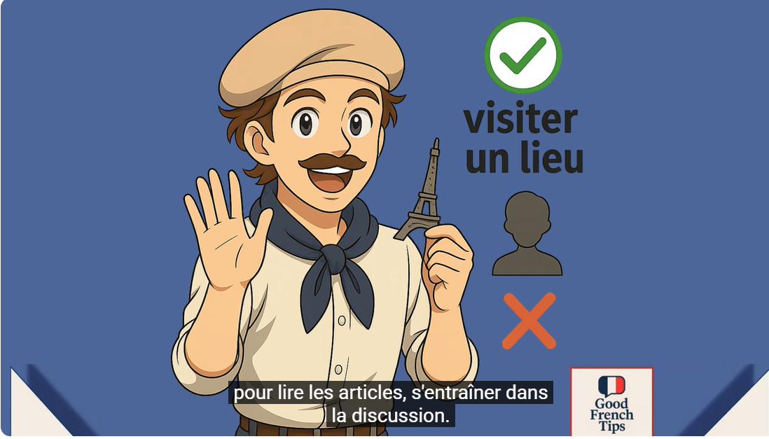 VIDEO : La Minute Vocabulaire – le verbe to visit en français | Français Facile (Slow French)