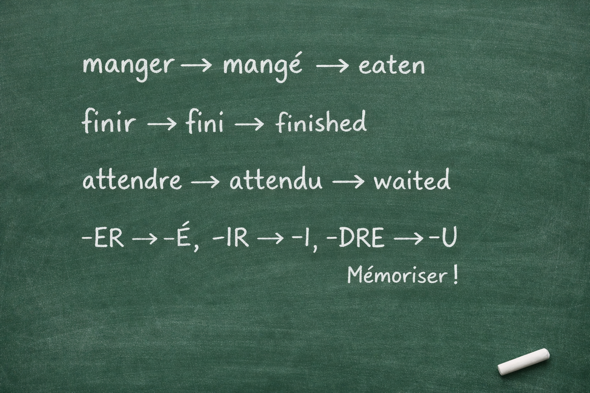 Le participe passé : repérer les modèles pour mieux mémoriser - The past participle: identifying patterns for easier learning (Level A1)