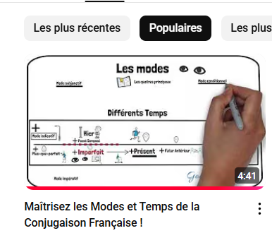 VIDEO : Maîtrisez les Modes et Temps de la Conjugaison Française !