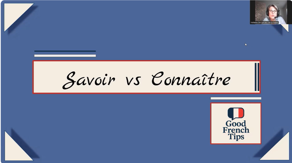 VIDEO : Savoir ou Connaître ? Faites la Différence ! Français Facile (Slow French)