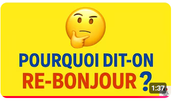 VIDEO : Rebonjour : le mot qui peut sauver votre politesse en France / Bonjour or Rebonjour? Avoid this French politeness mistake!