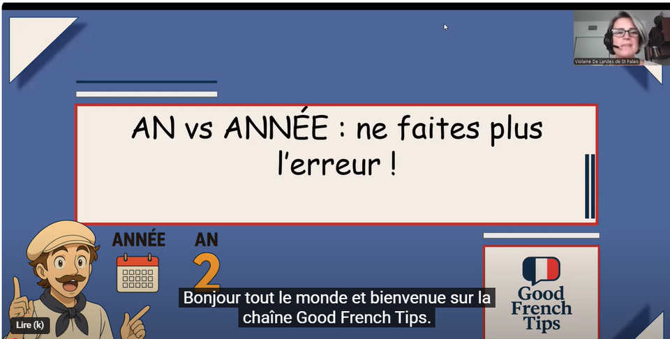 VIDEO : An ou Année ? Faites la Différence ! | Français Facile (Slow French)