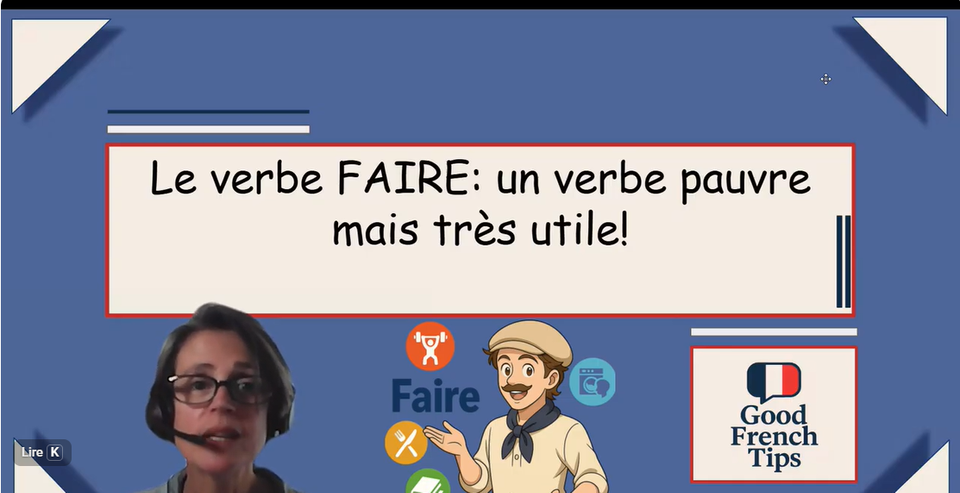 VIDEO : Comment utiliser le verbe FAIRE | Français Facile (Slow French)